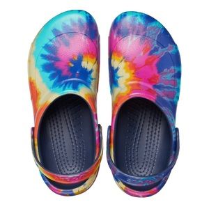 Women’s tie dye Crocs size 10